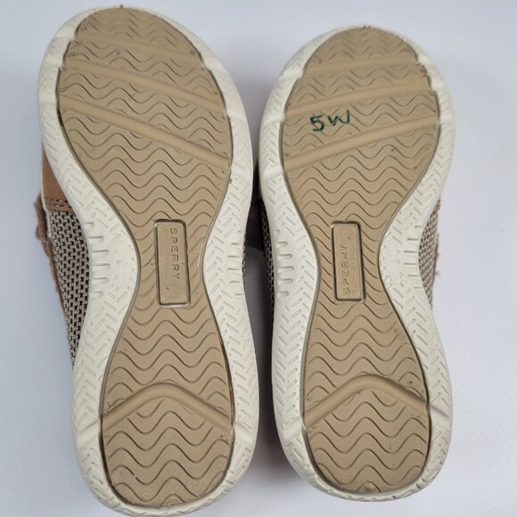 Sperry Top Sider Boat Shoes Child 10M Angelfish YG36193A Brown Leather Lace Up - Picture 11 of 12